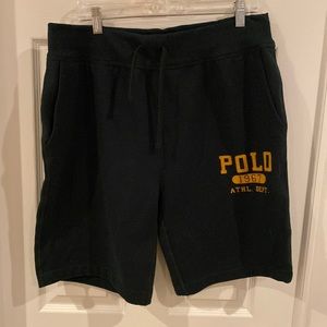 Polo dark green shorts;L size; NEVER worn